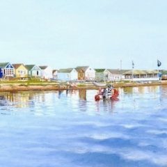 ‘Beach Hut Reflections' (Right Hand Side)